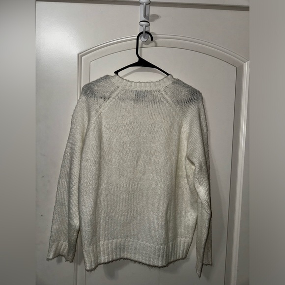 Knitted White Old Navy Sweater - Picture 2 of 3